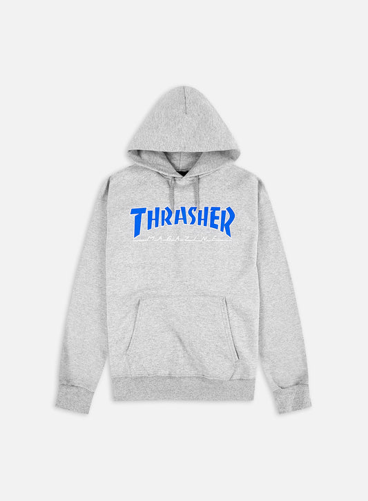 THRASHER - OUTLINED HOOD - STEEL/BLUE
