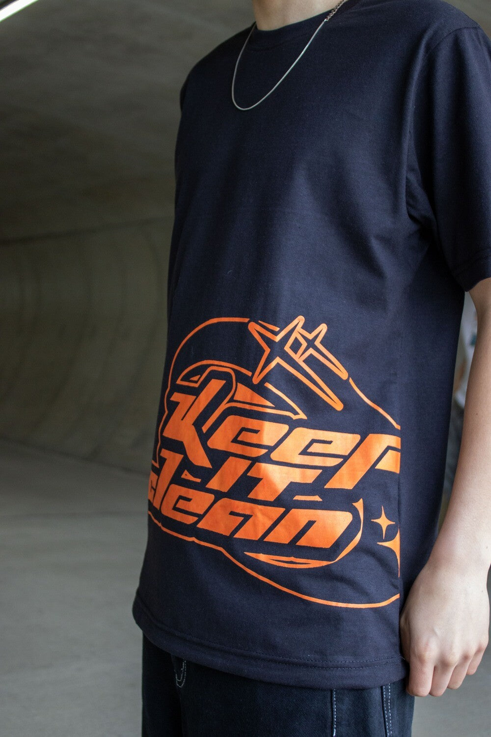 KEEP IT CLEAN - SOLAR TEE - BLACK/ORANGE