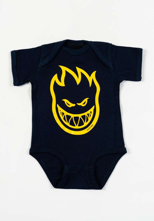 SPITFIRE - BIGHEAD INFANT ONESIE - NAVY/GOLD - 6M