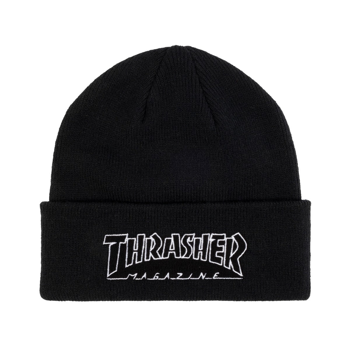THRASHER - OUTLINED LOGO BEANIE - BLACK