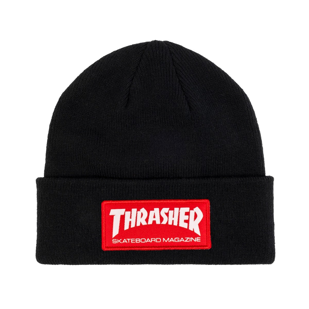 THRASHER - SKATE MAG PATCH BEANIE - BLACK