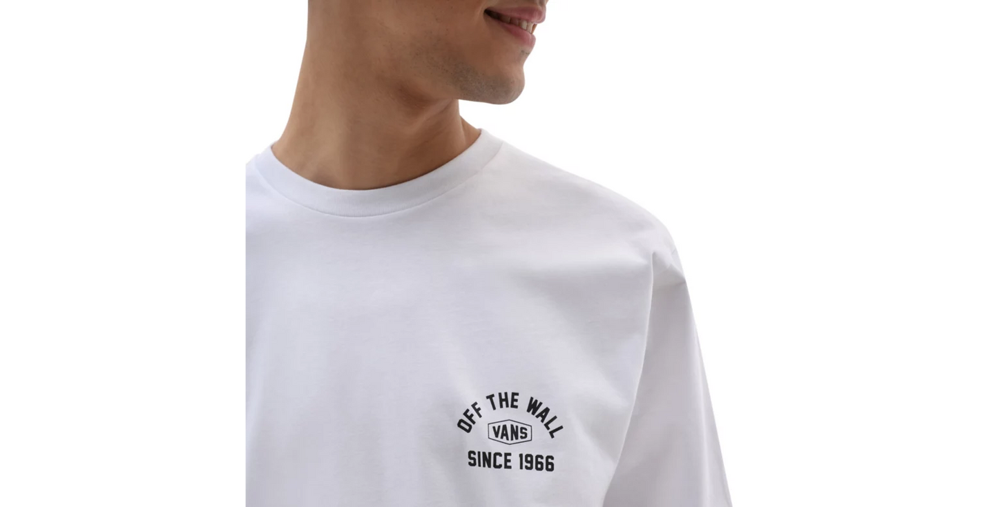 VANS - CHECKERBOARD RESEARCH LONGSLEEVE TEE - WHITE