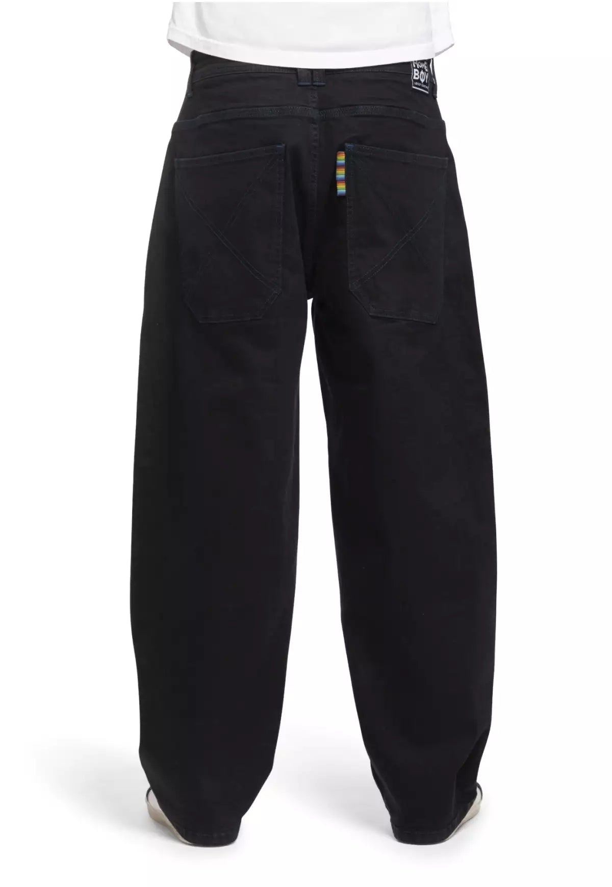 HOMEBOY - MONSTER DENIM - PITCH BLACK/BLUE SEAMS