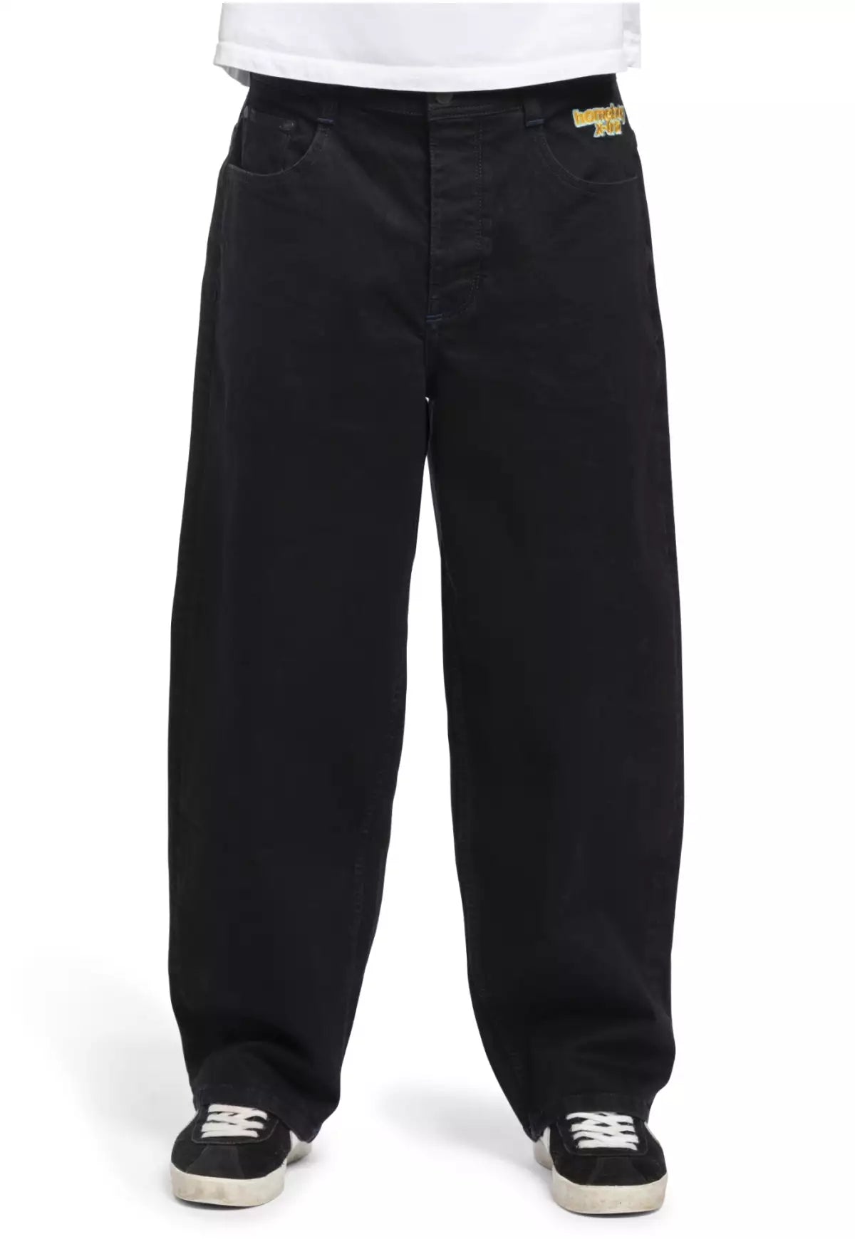 HOMEBOY - MONSTER DENIM - PITCH BLACK/BLUE SEAMS