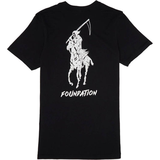 FOUNDATION - POLO REAPER TEE - BLACK