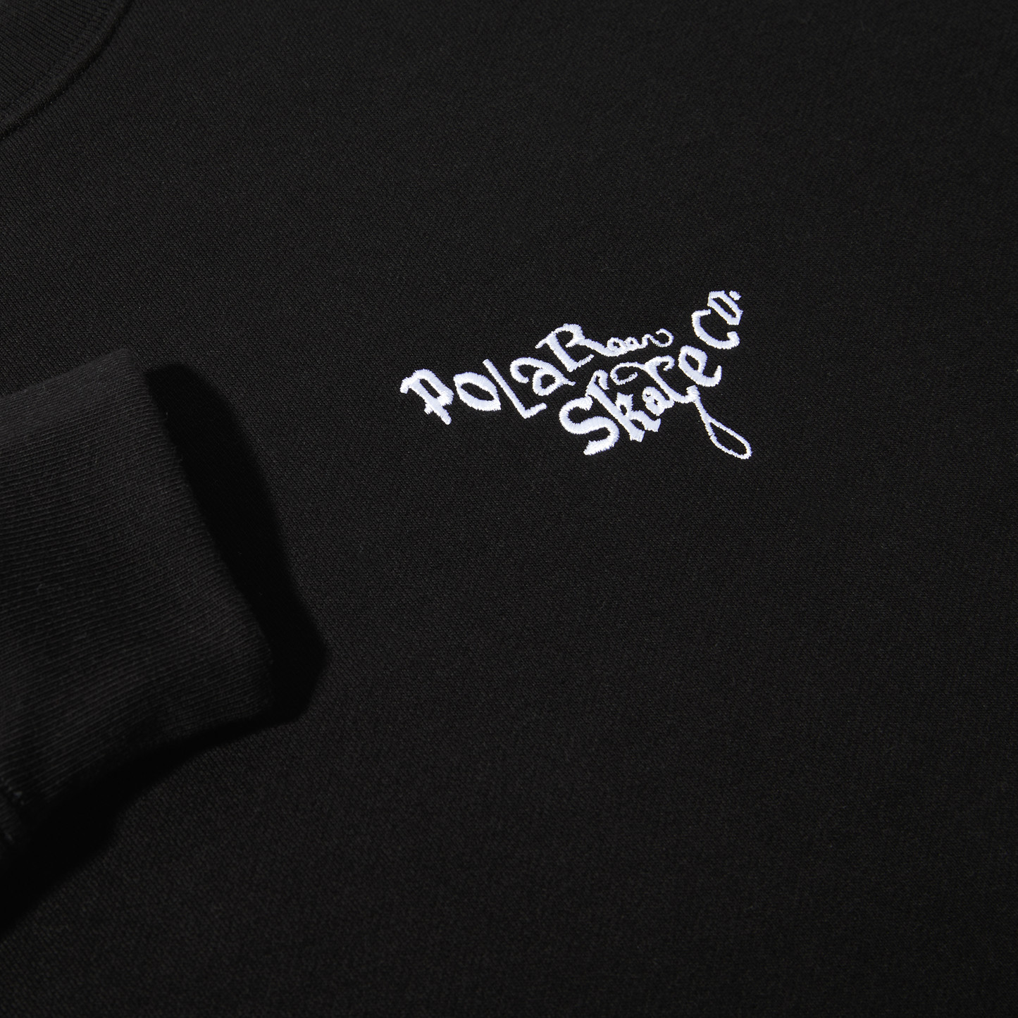 POLAR - ORNAMENT LOGO CREWNECK - BLACK