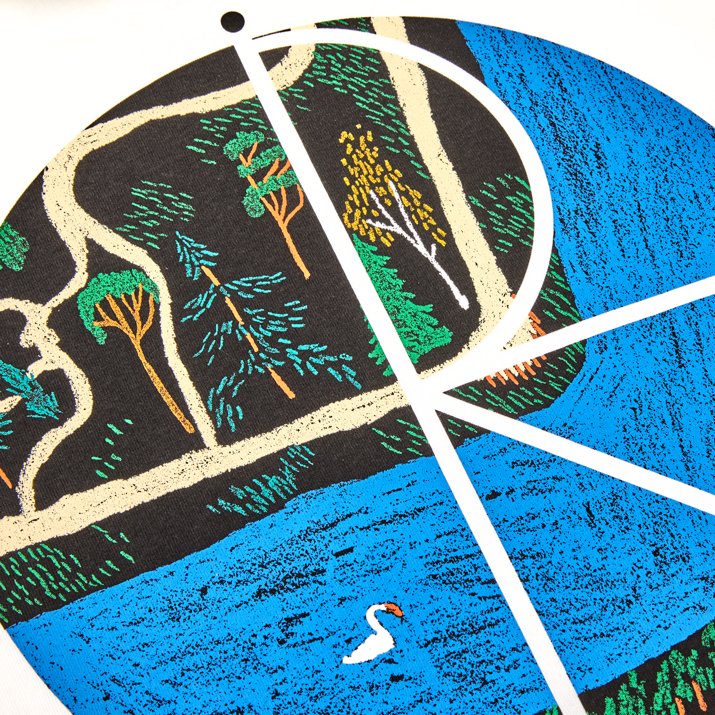 POLAR - SLOTTSPARKEN FILL LOGO TEE - WHITE