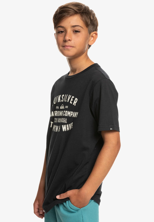 QUIKSILVER - QS SURF LOCKUP SS YTH - BLACK