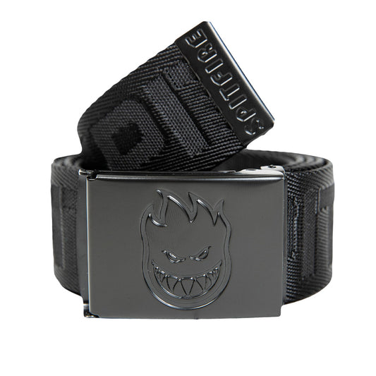 SPITFIRE - CLASSIS 87' JACQUARD WEB BELT - BLACK/BLACK
