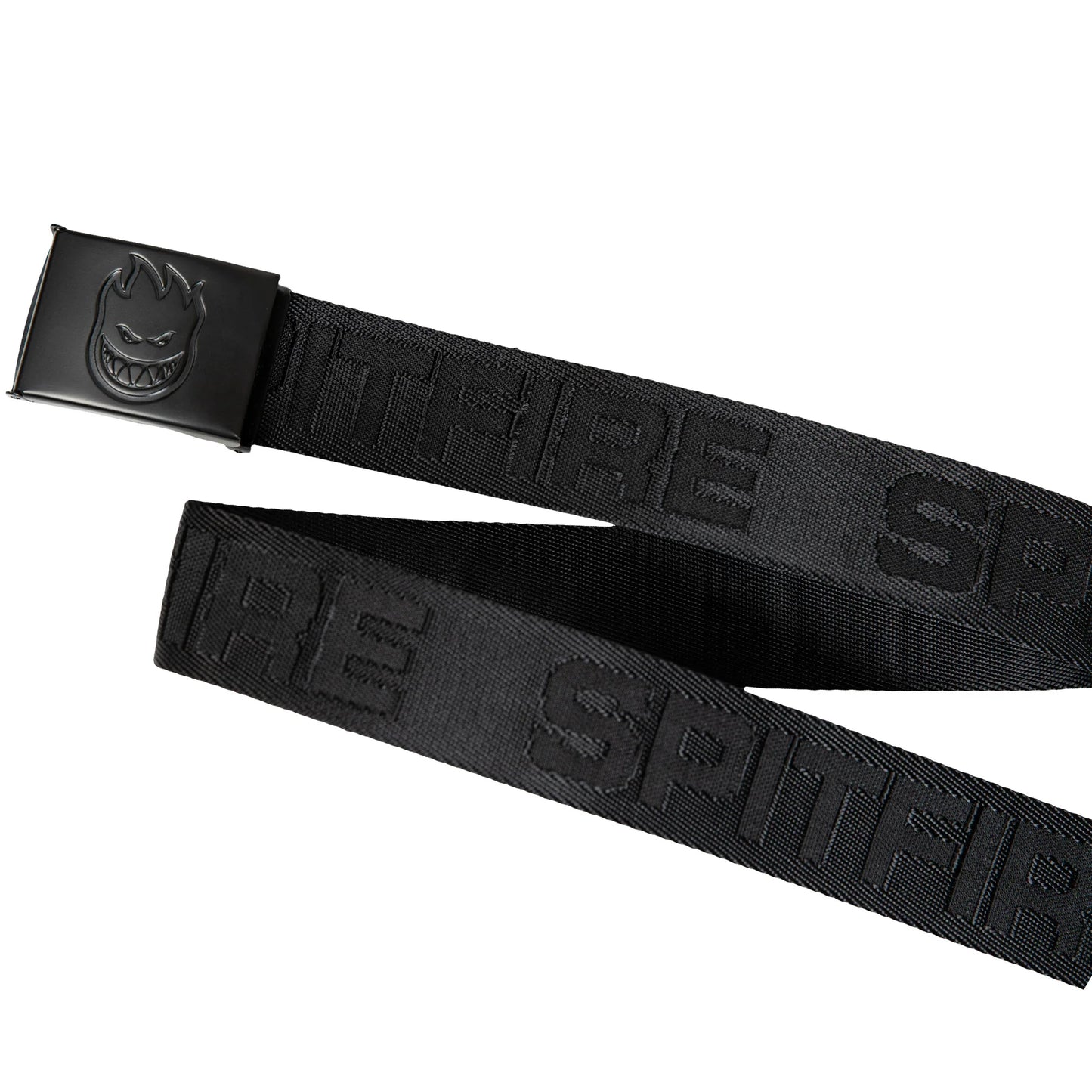 SPITFIRE - CLASSIS 87' JACQUARD WEB BELT - BLACK/BLACK
