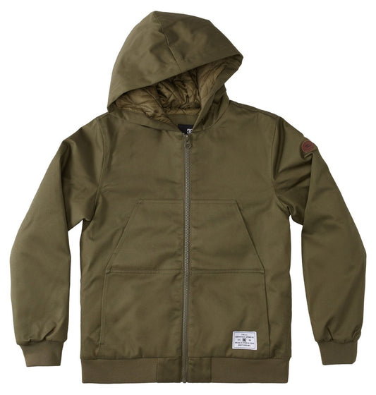 DC - ROWDY PADDED JACKET BOY - IVY GREEN