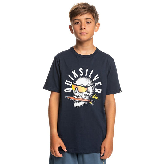QUIKSILVER - QS ROCKIN SKULL SS YTH - NAVY BLAZER