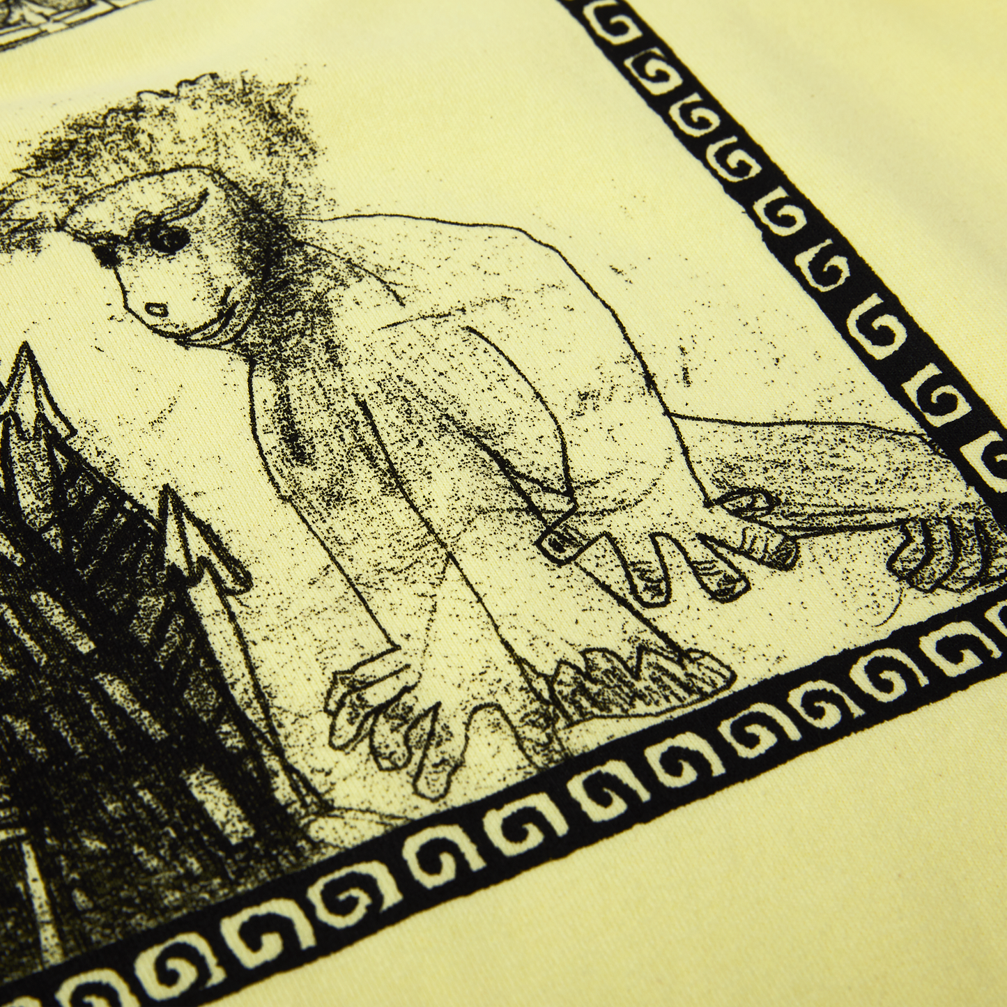 POLAR - GORILLA KING TEE - PALE YELLOW