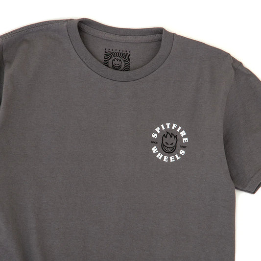 SPITFIRE - BIGHEAD CLASSIC YOUTH TEE - CHARCOAL/BLACK/WHITE