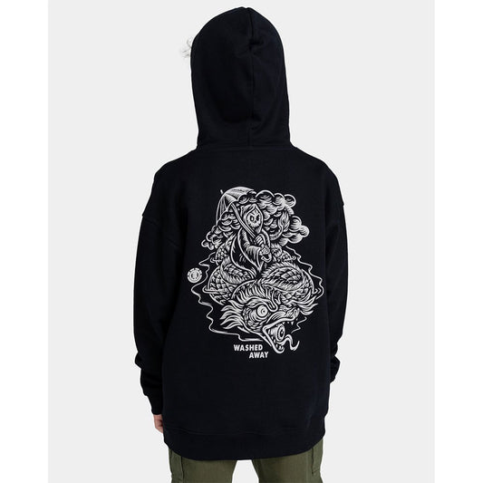 ELEMENT - ANGRY CLOUDS HOOD YOUTH - FLINT BLACK