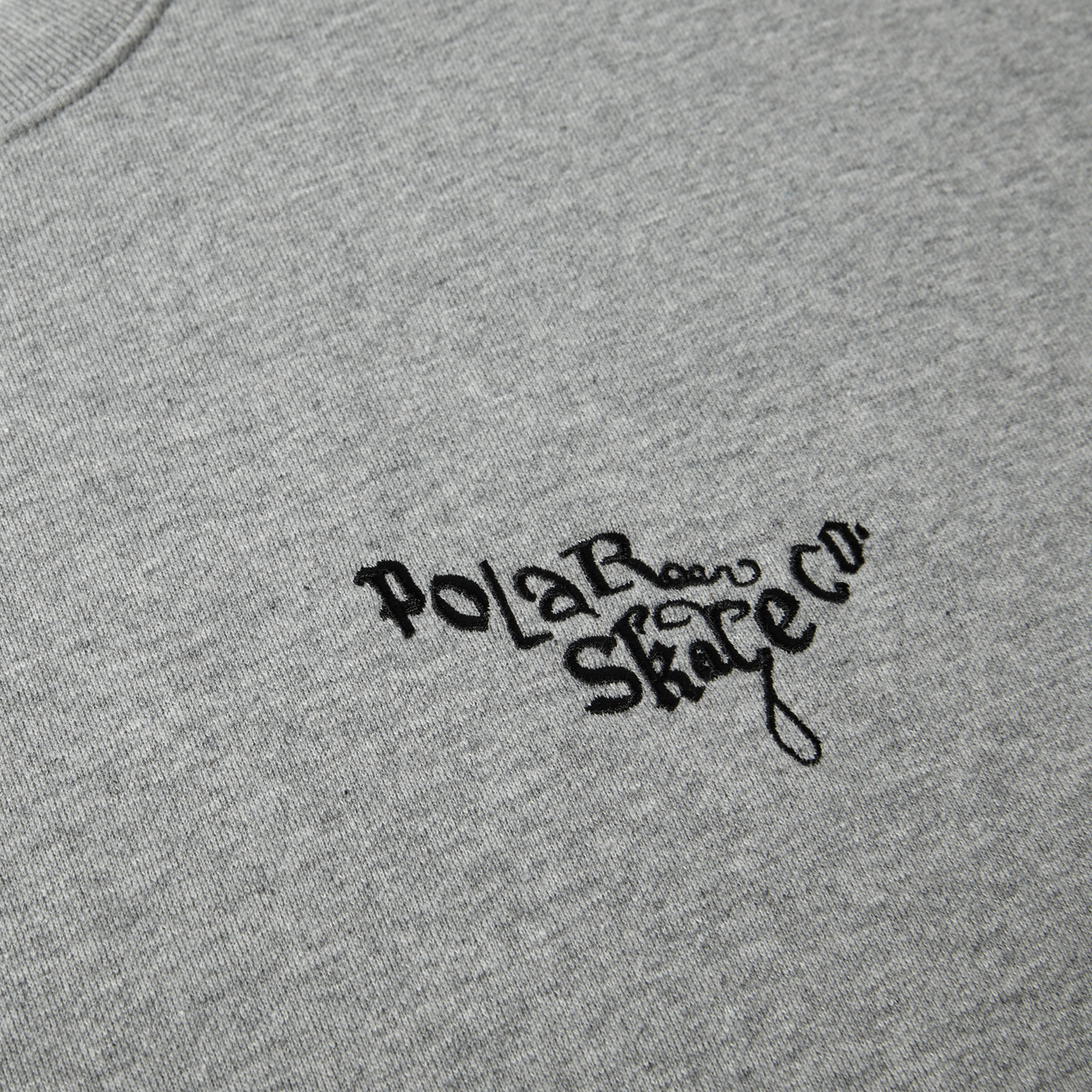 POLAR - ORNAMENT LOGO CREWNECK - HEATHER GREY