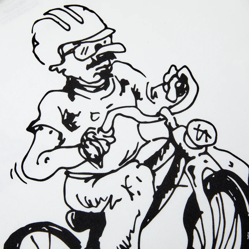 POLAR SKATE CO. - FLAT WIRE TEE - WHITE