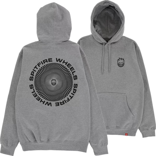 SPITFIRE - CLASSIC VORTEX PULLOVER HOODIE - HEATHER GREY/BLACK