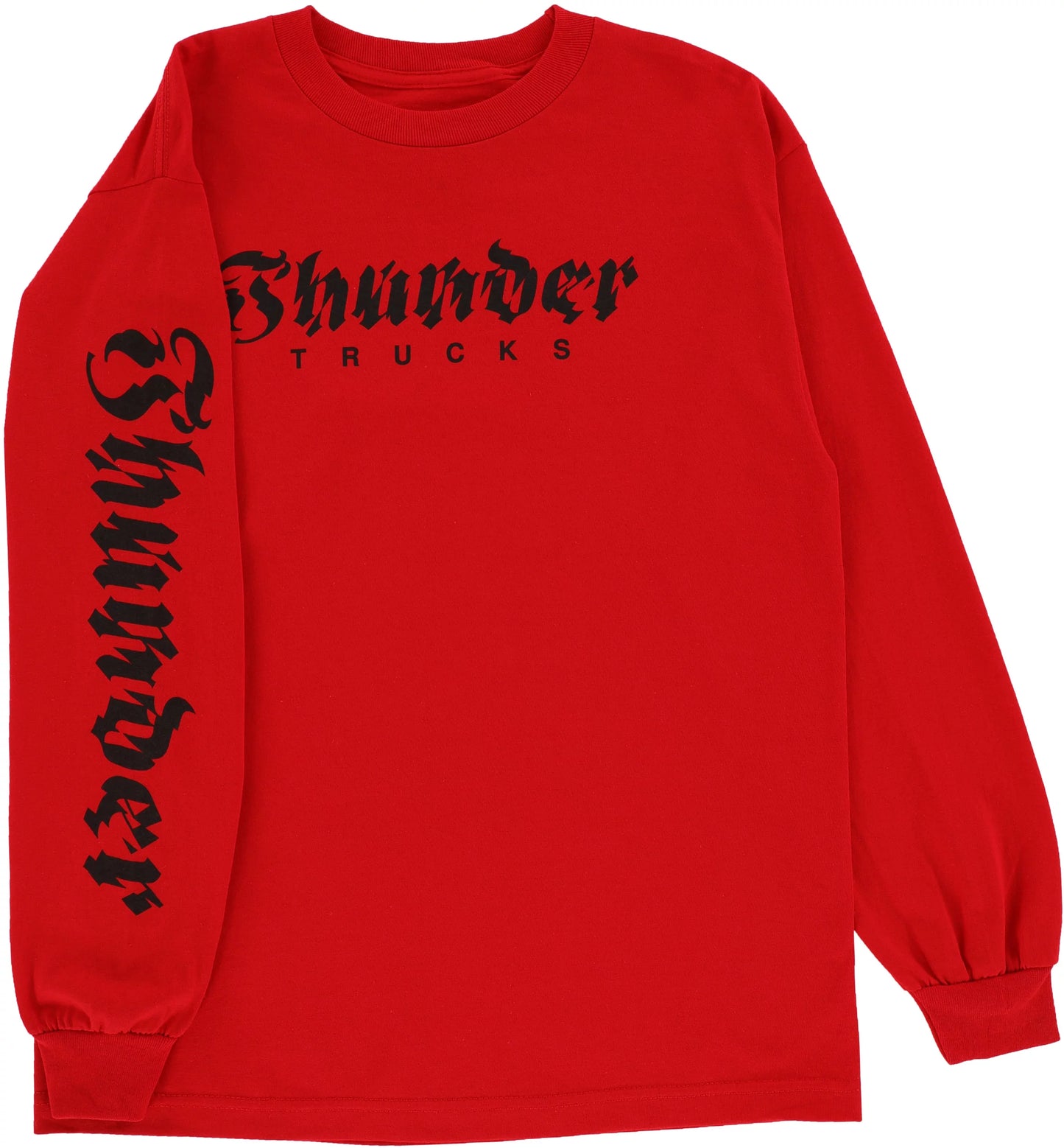 THUNDER - AFTERSHOCK SLEEVE L/S TEE - RED/BLACK