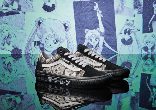 VANS - MN SKATE OLD SKOOL PRETTY GUARDIAN SAILOR MOON - BLACK/WHITE