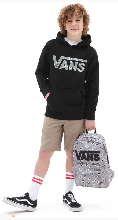 VANS - BY CLASSIC PO II BOYS - BLACK/FROST GREY