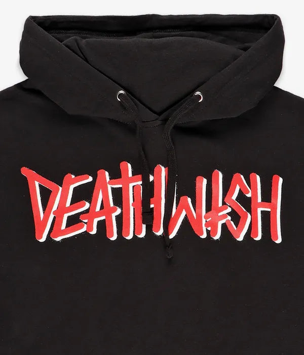 DEATHWISH - DEATHSPRAY PULLOVER HOOD - BLACK/RED