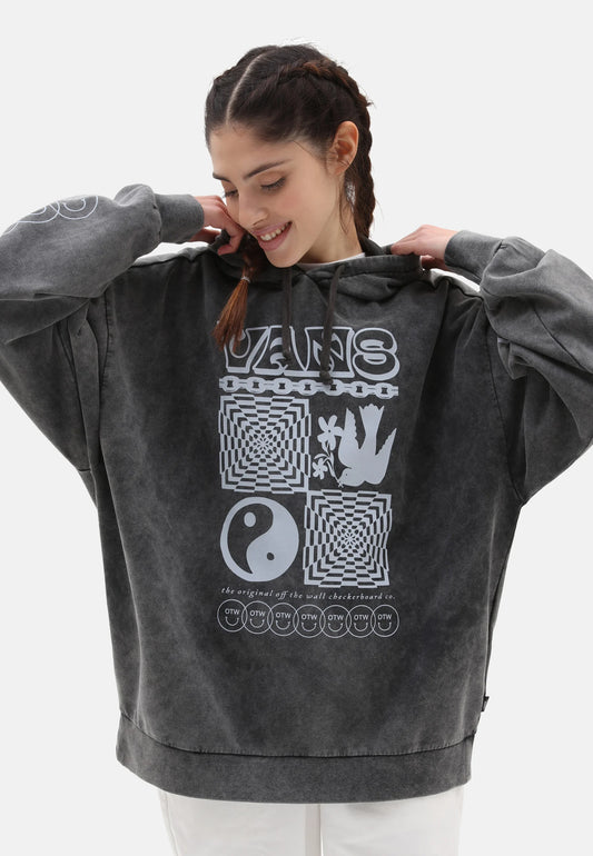 VANS - SYMBOLISM OS LS HOOD - BLACK