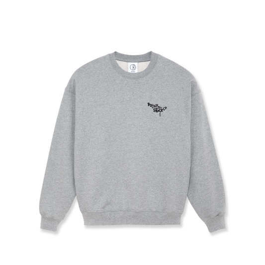 POLAR - ORNAMENT LOGO CREWNECK - HEATHER GREY