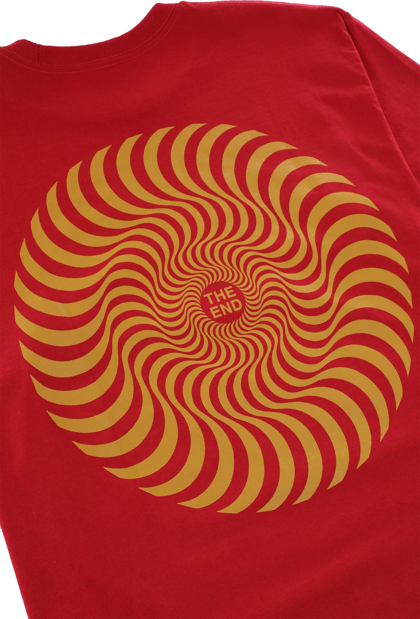 SPITFIRE - CLASSIC SWIRL S/S TEE - CARDINAL/GOLD