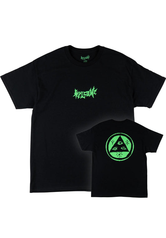 WELCOME - PIXEL TALI TEE - BLACK/GREEN