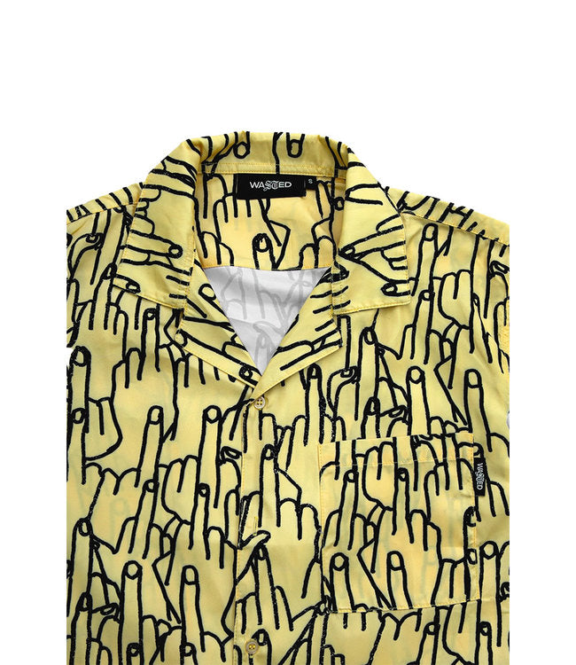 WASTED PARIS - ALLOVER HONOR SHIRT - YELLOW