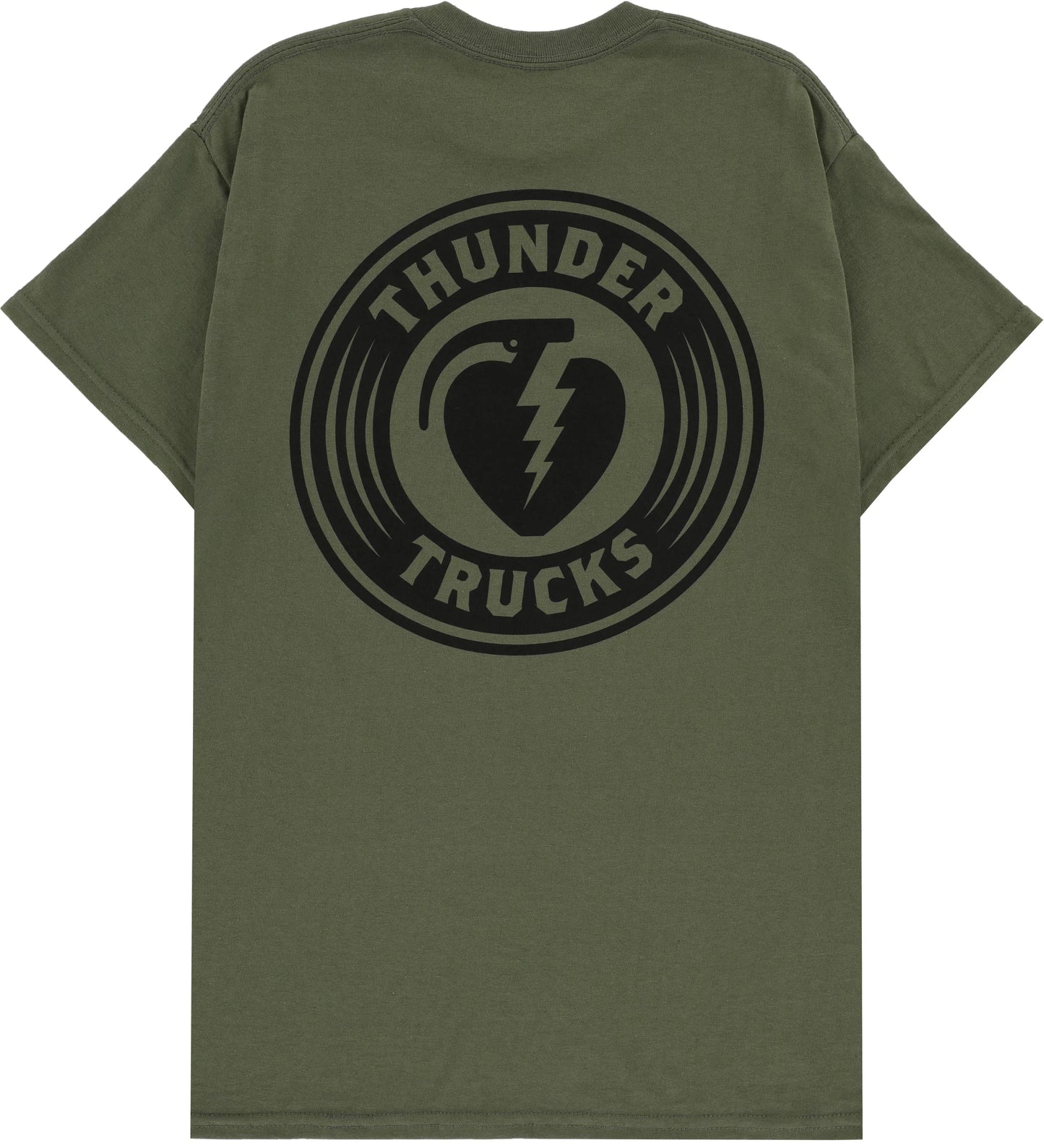 THUNDER - CHARGED GRENADE S/S TEE - MILITARY GREEN/BLACK