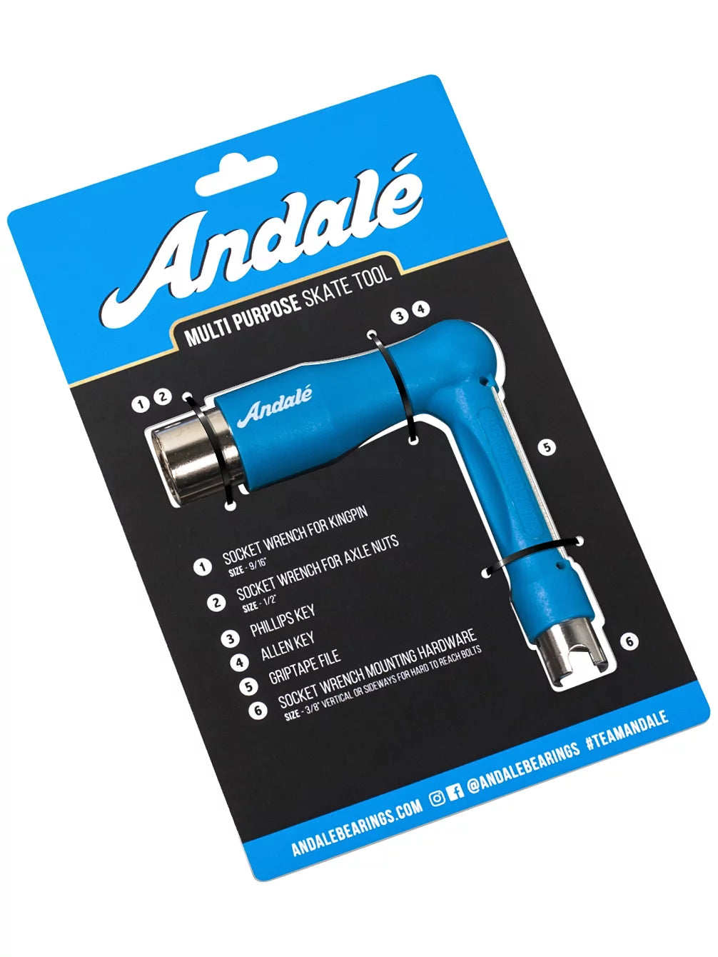 ANDALE - MULTI PURPOSE SKATE TOOL - BLUE