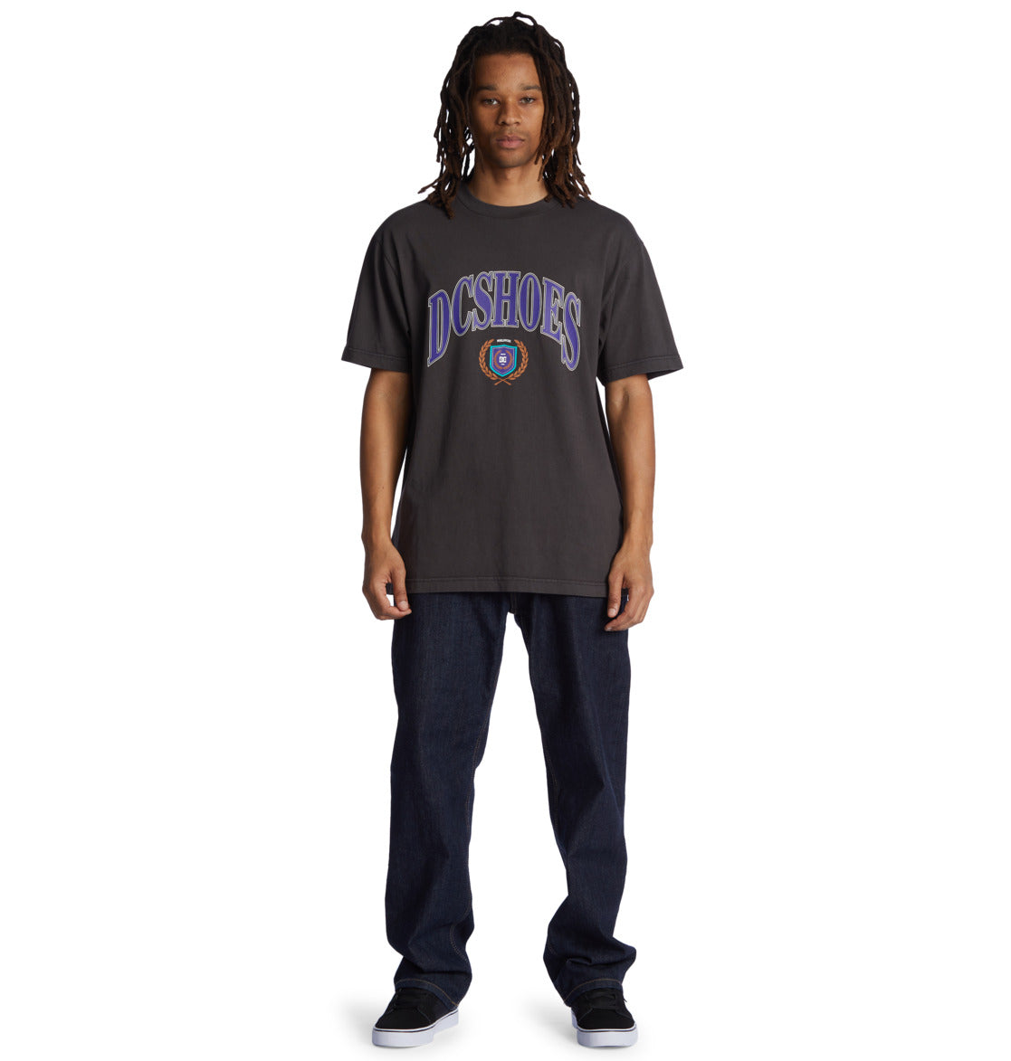 DC - UPPER CLASS TEE - BLACK ENZYME WASH