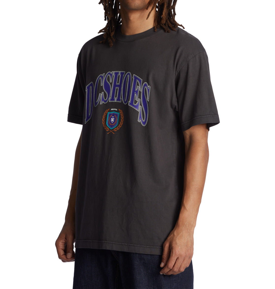 DC - UPPER CLASS TEE - BLACK ENZYME WASH