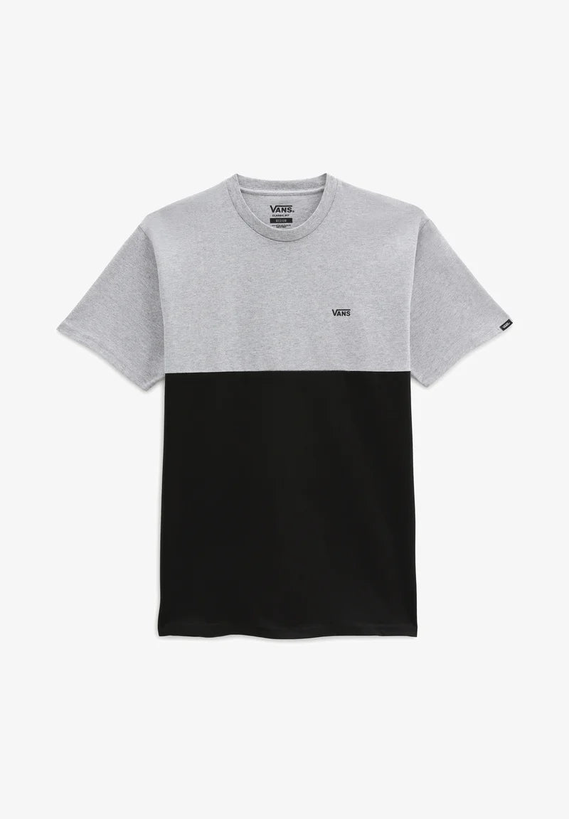 VANS - COLORBLOCK TEE - ATHLETIC HEATHER-BLACK