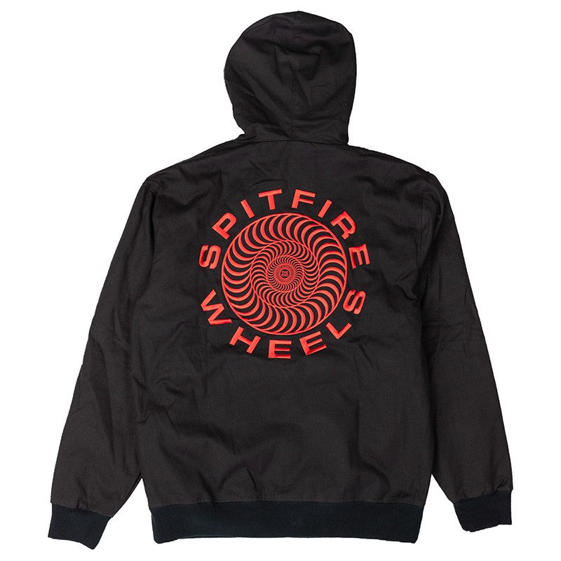 SPITFIRE - CLASSIC 87' SWIRL CUSTOM JACKET - BLACK/RED