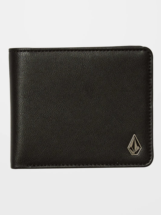 VOLCOM - SLIM STONE WALLET LARGE - BLACK