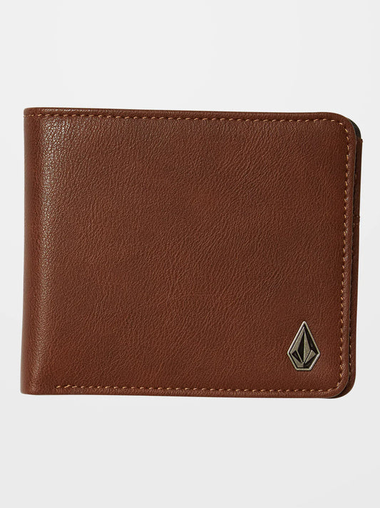 VOLCOM - SLIM STONE WALLET - BROWN