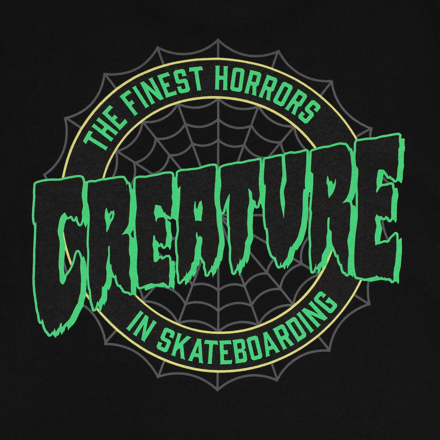 CREATURE - FINEST WEB TEE - BLACK