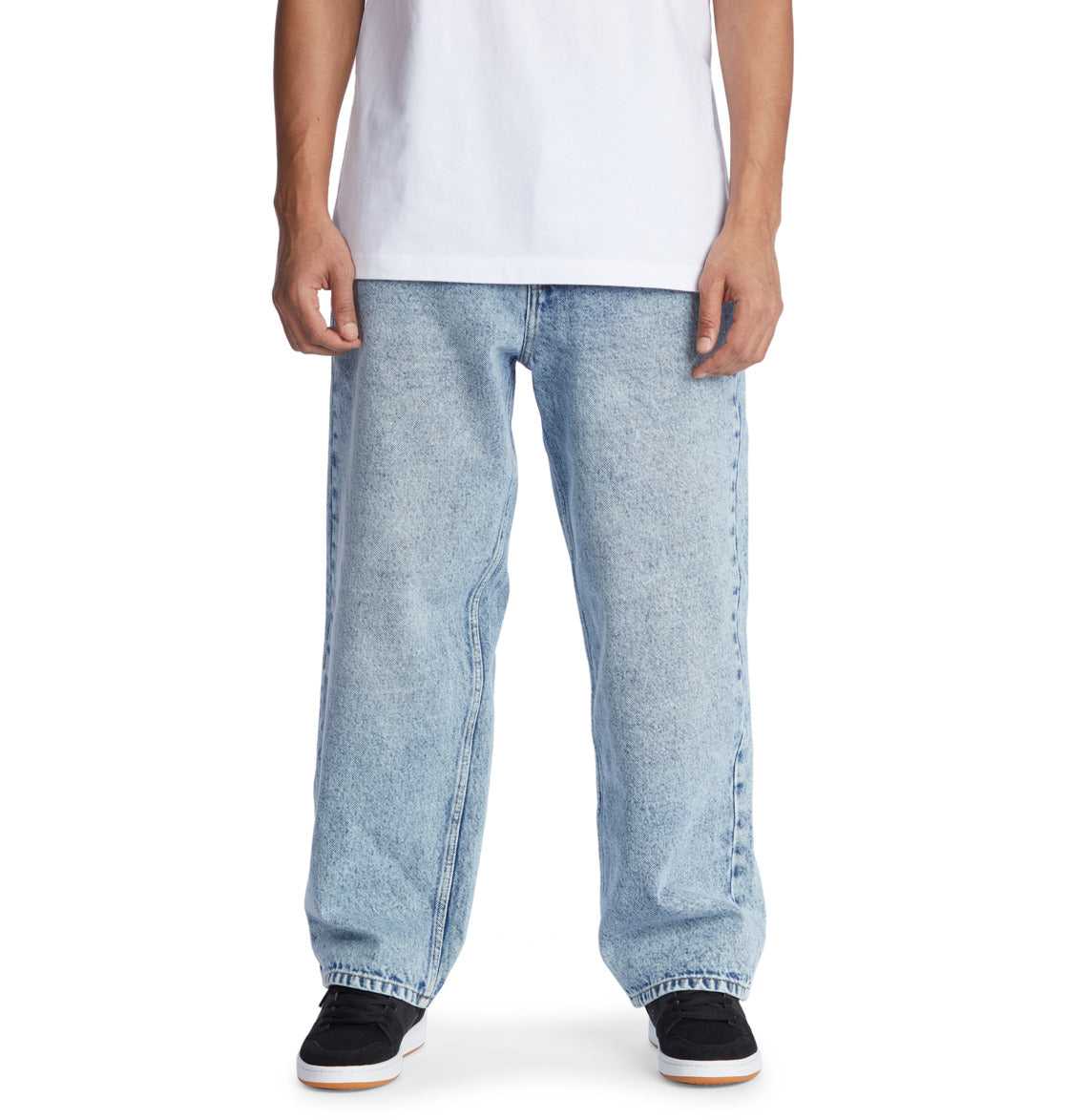 DC - WORKER BAGGY DENIM RIV - INDIGO VINTAGE WASH