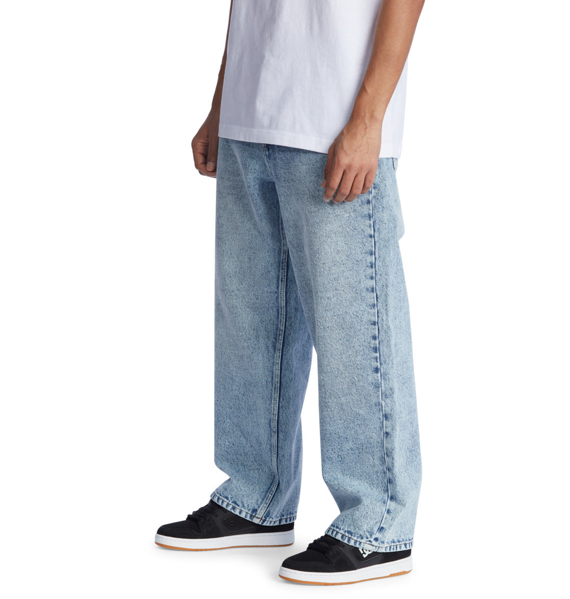 DC - WORKER BAGGY DENIM RIV - INDIGO VINTAGE WASH