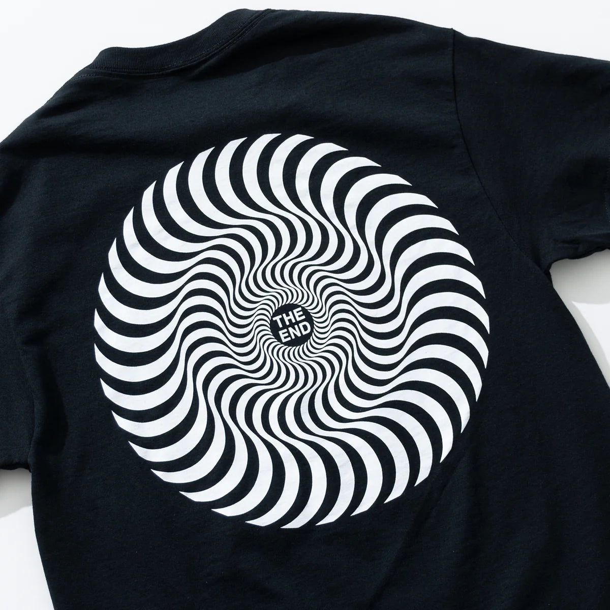 SPITFIRE - CLASSIC SWIRL TEE - BLACK/WHITE