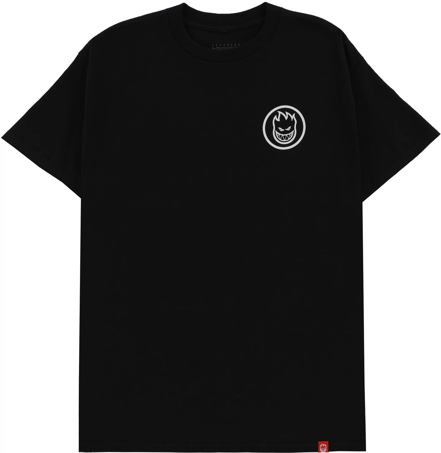 SPITFIRE - CLASSIC SWIRL TEE - BLACK/WHITE