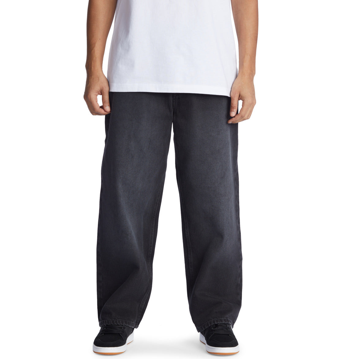 DC - WORKER BAGGY DENIM RBV - BLACK VINTAGE WASH