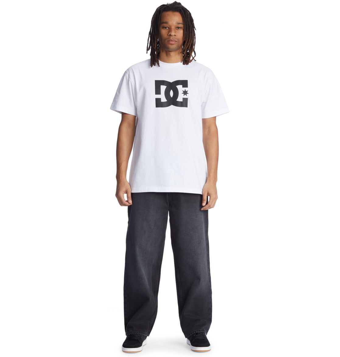 DC - WORKER BAGGY DENIM RBV - BLACK VINTAGE WASH