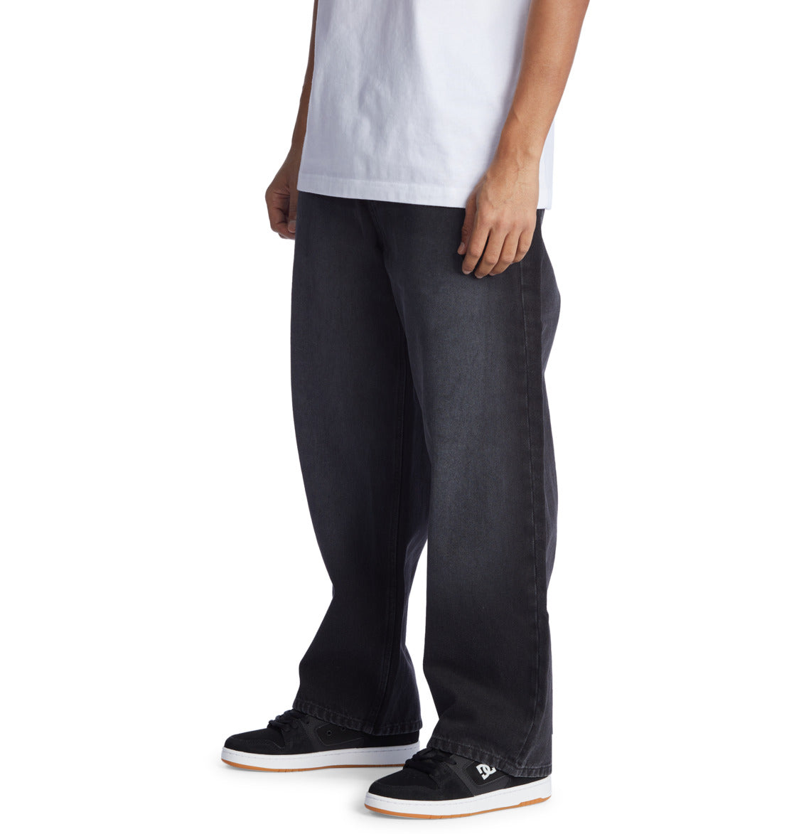 DC - WORKER BAGGY DENIM RBV - BLACK VINTAGE WASH