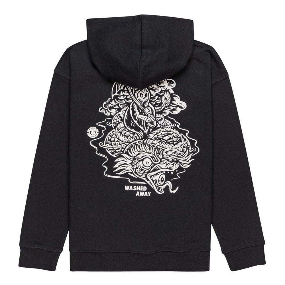 ELEMENT - ANGRY CLOUDS HOOD YOUTH - FLINT BLACK