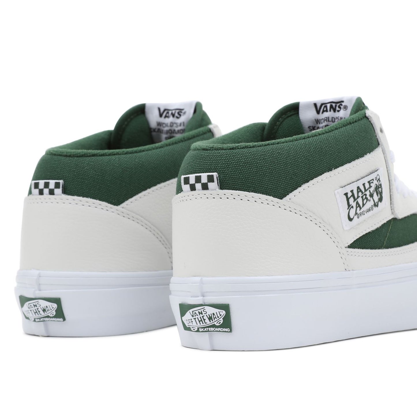 VANS - SKATE HALF CAB - WHITE/GREEN