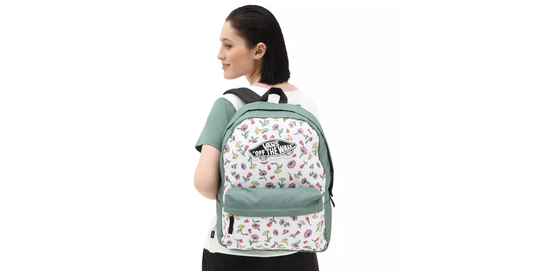 VANS - WM REALM BACKPACK - GREEN/WHITE